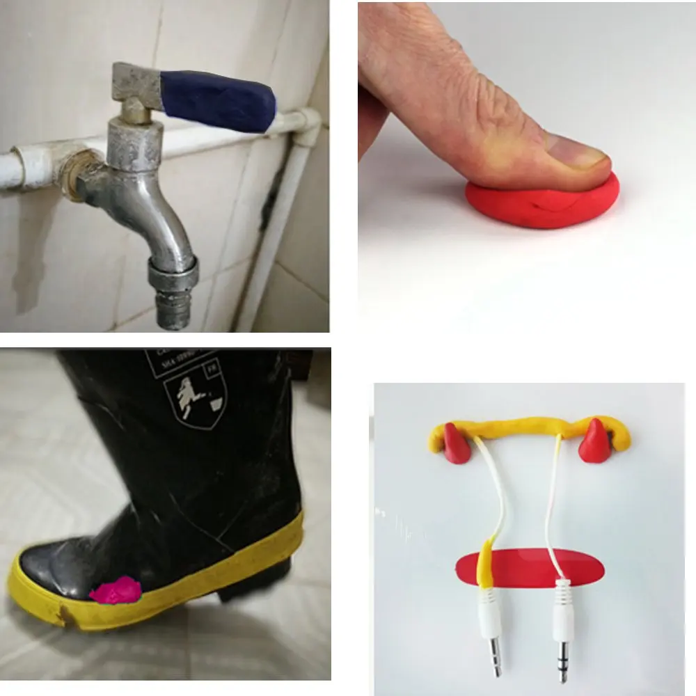 Прочный инструмент для самостоятельного ремонта, инструмент для фиксации силиконовой резины и грязи, самоклеющийся клей, Силиконовый Эластичный пластик, полимерная тесто-глина