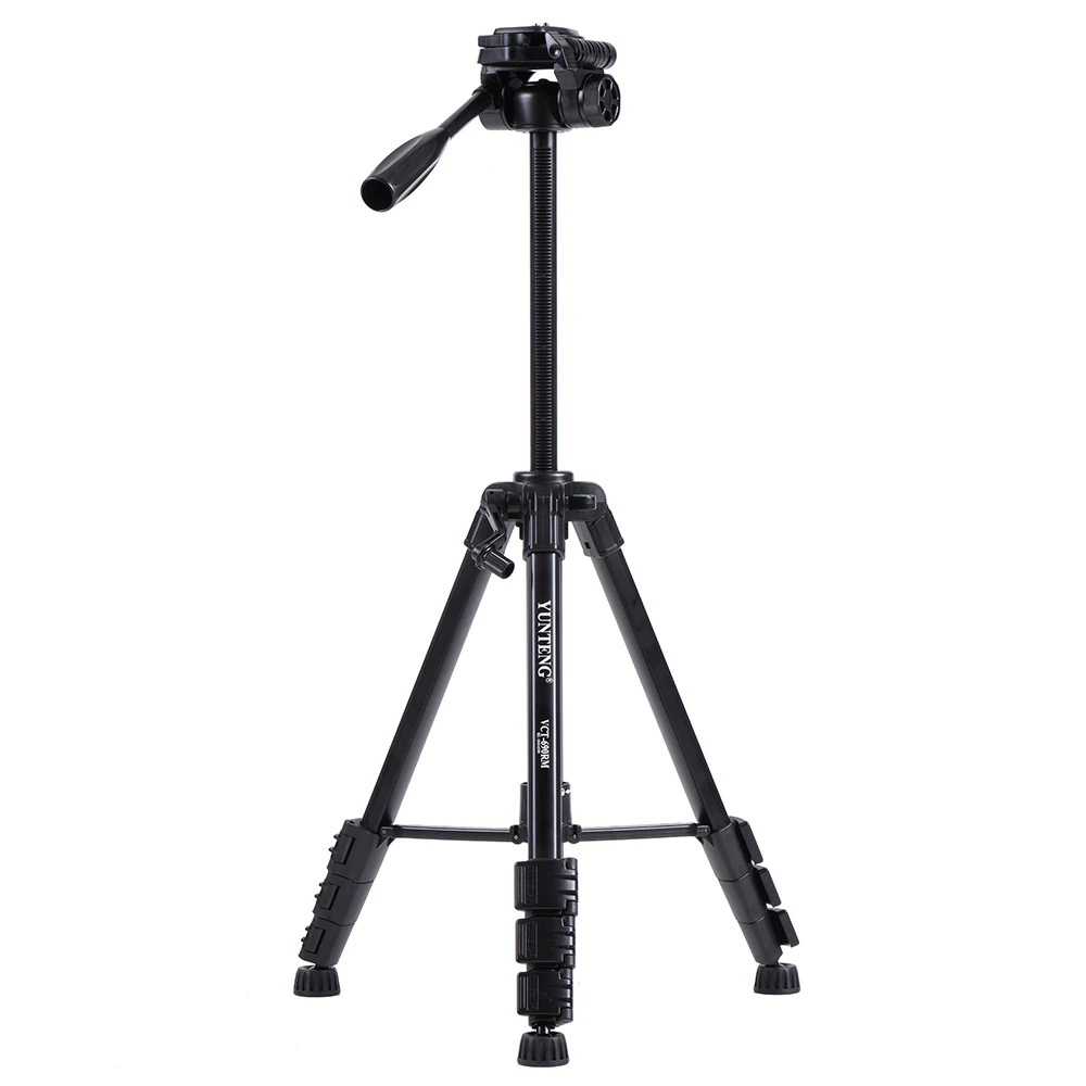 

YUNTENG 690 Portable Lightweight Camera Tripod Aluminum Alloy with Universal Smartphone Mount for ILDC Digital Camera CD50
