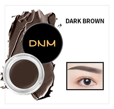 04 Dark Brown DNM 11 цветов тушь для бровей Макияж Водонепроницаемая Тень для бровей распределитель геля крем без затенения длительный пепельный коричневый крем для бровей - Цвет: 04 Dark Brown