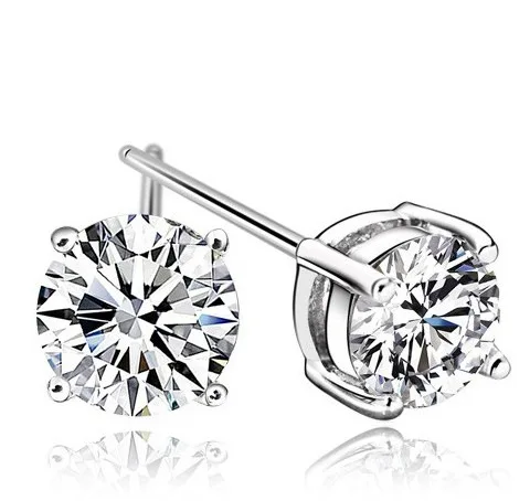 Горячая Распродажа Новый 6 мм ширина Модные Серебристые Цвет 4 коготь кристалл