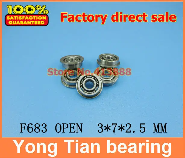 

1PCS High Quality F683A FAX3 F683 ULK307 3*7*8.2*2.5*0.6 MM metric series flanged miniature deep groove ball bearing