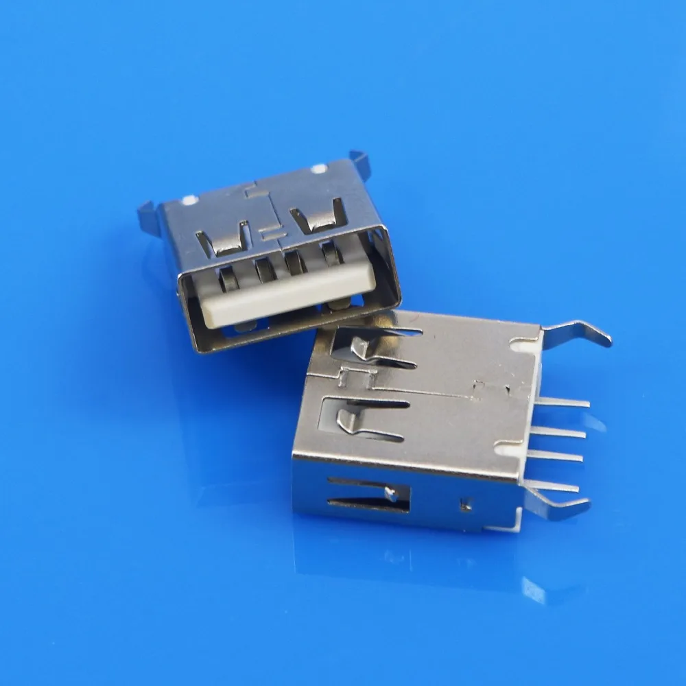 JCD USB 2 0 разъем типа А розетка с прямыми ножками 180 Степень погружения изгиб