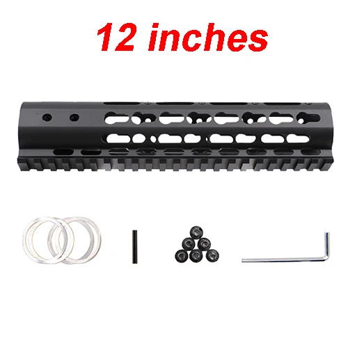 " 9" 1" 12" 13," 15" AR15 поплавок Keymod Handguard Пикатинни для охоты тактический прицел крепление - Цвет: 12 inches