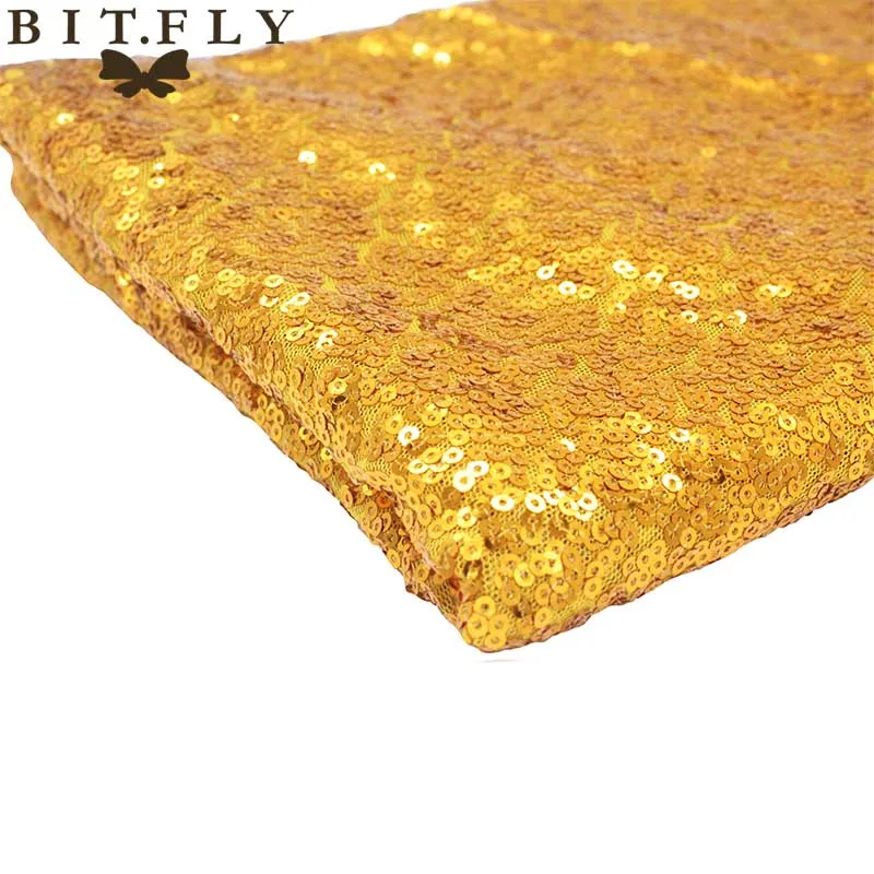 Gold BIT. FLY 10 шт. блестящая 4 цвета блестящая красивая юбка для стола ткань для свадебной вечеринки милые украшения стола - Цвет: Gold