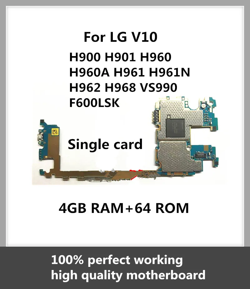Для LG V10 H901 материнская плата 100% оригинальная Хорошая рабочая логическая Android