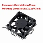 2 шт. Gdstime DC 12 В 60x60x15 мм Бесщеточный Охлаждающий вентилятор с шарикоподшипником 6 см 0.16A ЦП VGA кулер 60 мм x 15 мм 6015