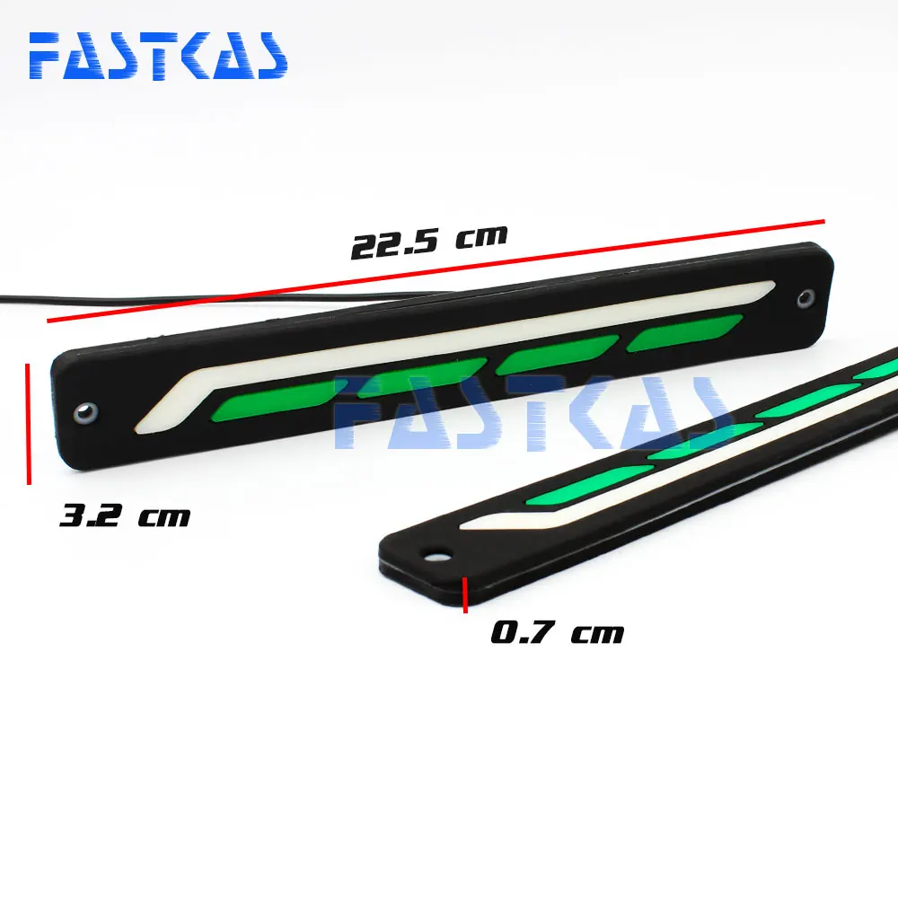 СВЕТОДИОДНЫЙ DRL Дневной светильник 100% Водонепроницаемый белый зеленый цвет