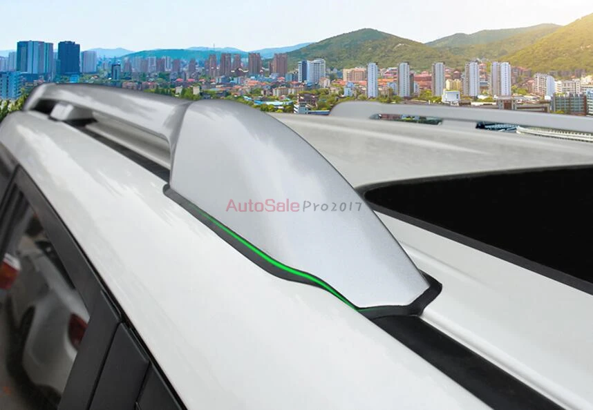 

Silver black Factory Style Top Roof Rack Rails Bars Carrier Bar Black For Toyota Land Cruiser Prado FJ150 2010 2011 2012 2013