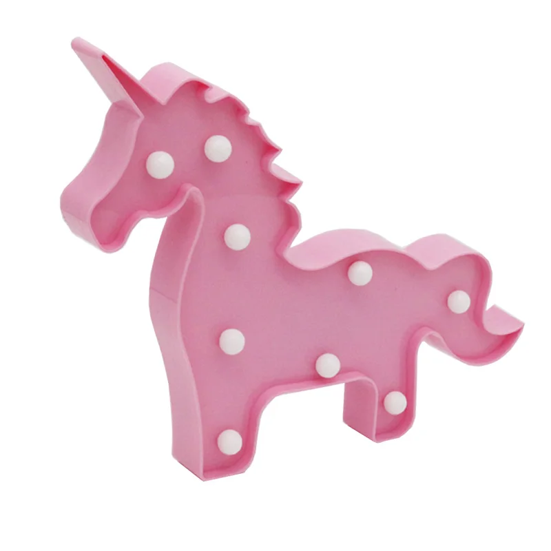 Unicornio светодиодный Ночной светильник, Детские вечерние лампы с единорогом, светящаяся 3D RGB цветная лампа с изображением животных, детский подарок, украшение стола для спальни