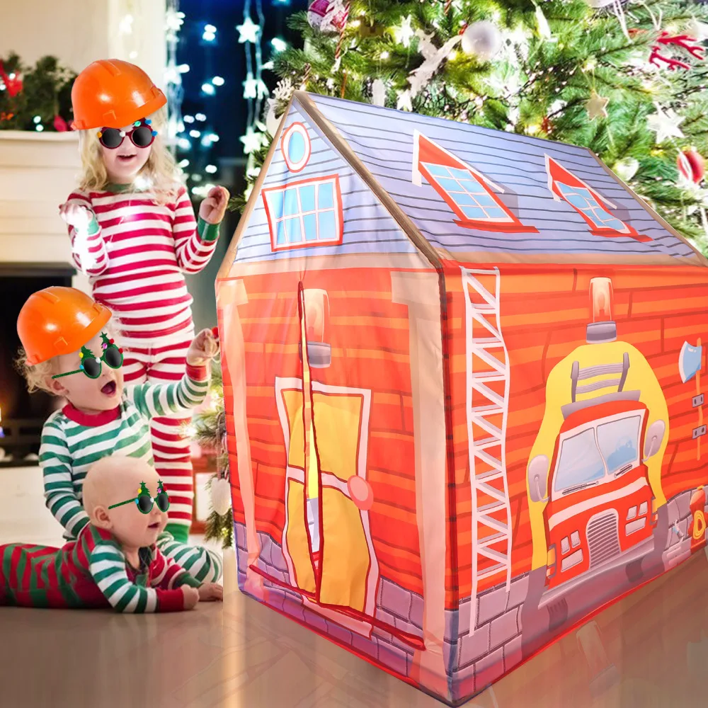 Большая палатка игрушечная Playhouse крытый и открытый сад Складная Pop Up астронавт в космосе играют палатка для детей