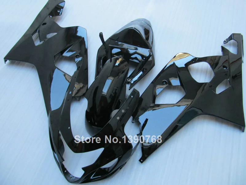 Обтекатели для литья под давлением Suzuki GSXR600/750 K5 2004 2005 глянцевый черный комплект