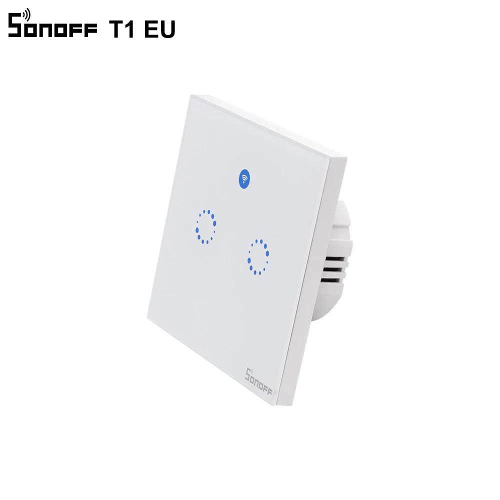 Sonoff T1 EU 1 2 банда Wifi умный переключатель умный дом автоматизация 433 МГц сенсорный/WiFi/RF/APP удаленный переключатель поддержка Alexa google Home