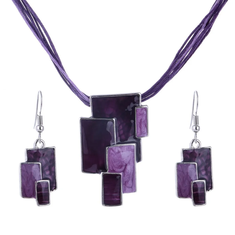 Женская цепочка с эмалью Hesiod винтажное ожерелье чокер кожаной веревкой