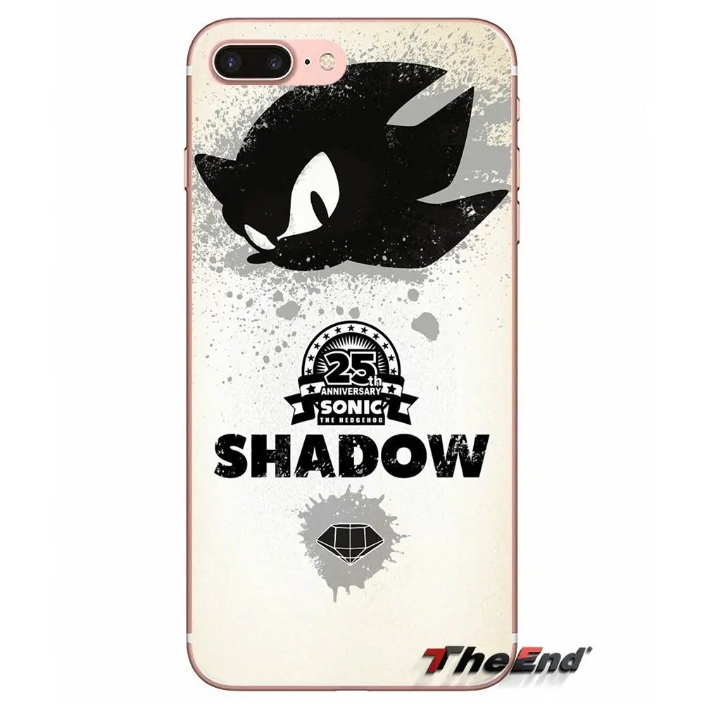 Для Samsung Galaxy S2 S3 S4 S5 MINI S6 S7 edge S8 S9 Plus Note 2 3 4 5 8 Coque Fundas Silver Sonic The Hedgehog Shadow мягкий