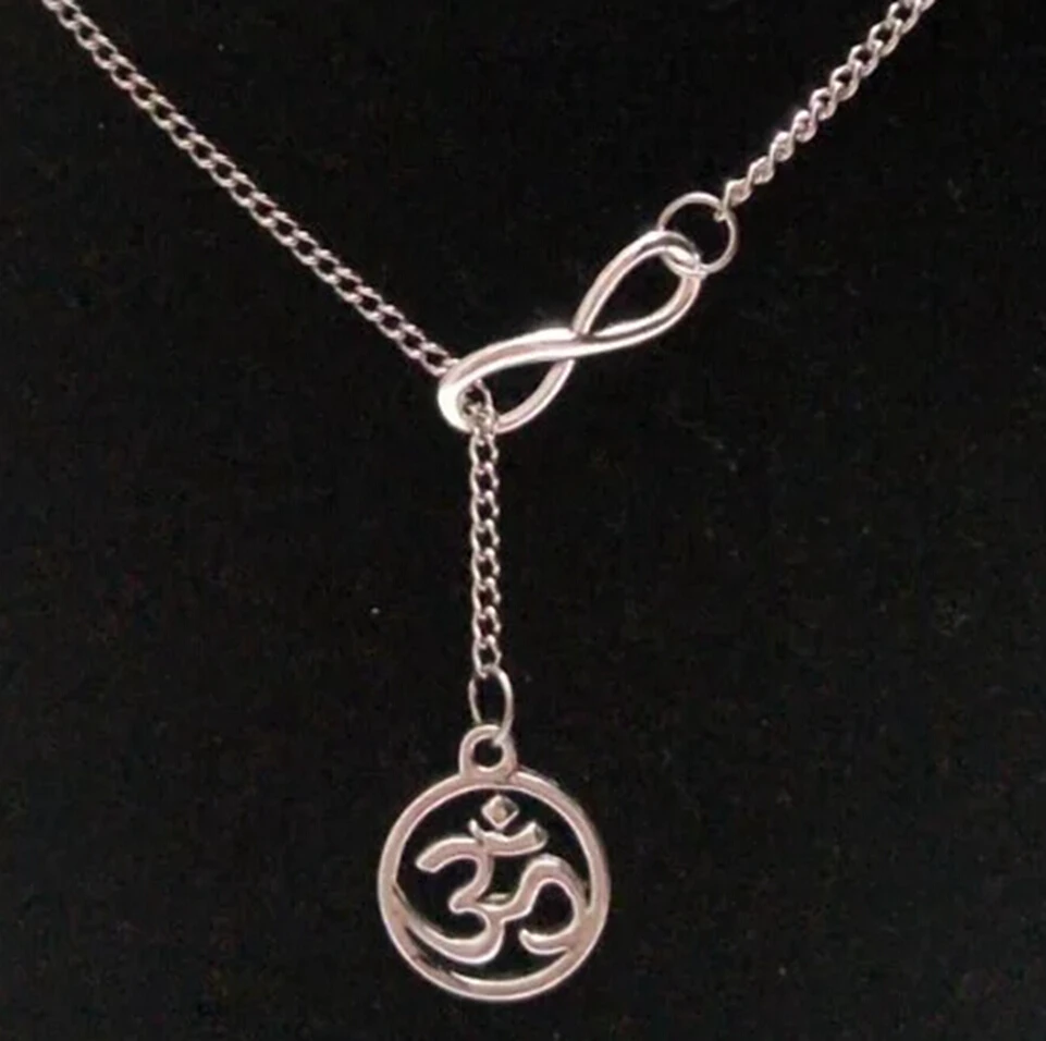 5 шт. Aum Ом Йога Бесконечность шармы Воротник Подвеска ожерелье свитер цепь тона