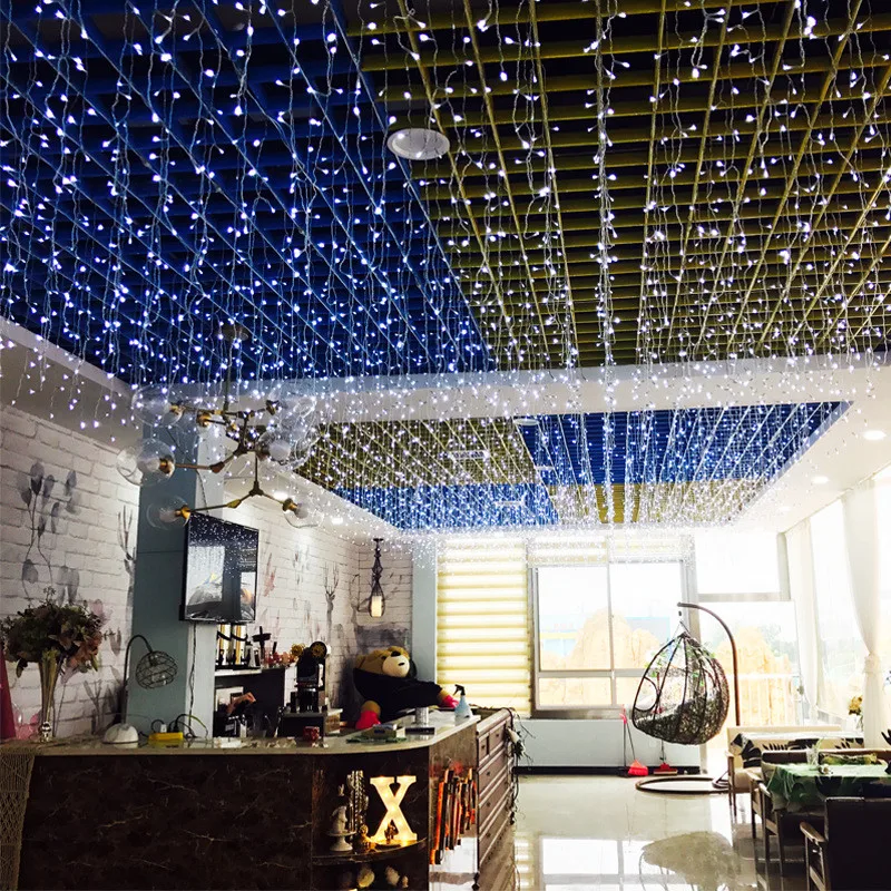 Рождественские Огни наружное украшение 4 метра Дроп 0 3 5 м led занавес сосулька