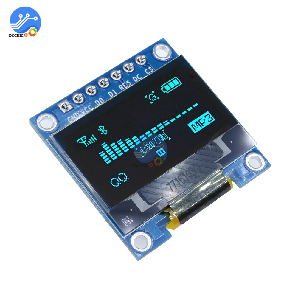 0 96 дюймовый IIC Серийный oled дисплей модуль 128X64 I2C плата с ЖК экраном GND VCC SCL SDA &quotдля