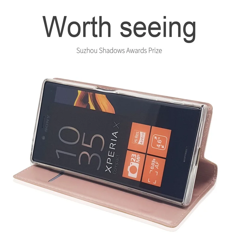 Чехол для sony Xperia X compact Магнитный кожаный чехол с откидной крышкой телефона Compact на