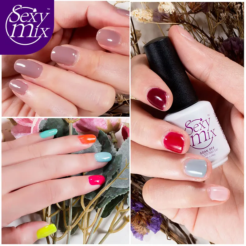 Сексуальный микс 126 цветов Гель лак для ногтей отмачиваемый УФ гель Сияющий