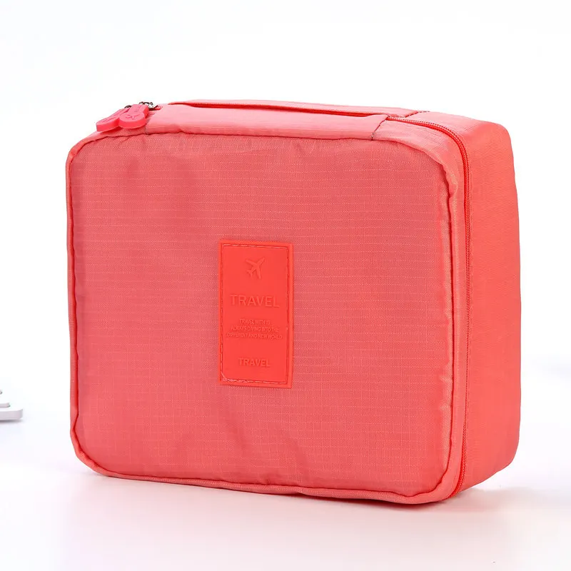 Watermelon red Косметический мешок многофункциональный на молнии для путешествий, косметический Чехол, органайзер для макияжа, сумка для туалетных принадлежностей, наборы для хранения, водонепроницаемый чехол для мытья - Цвет: Watermelon red
