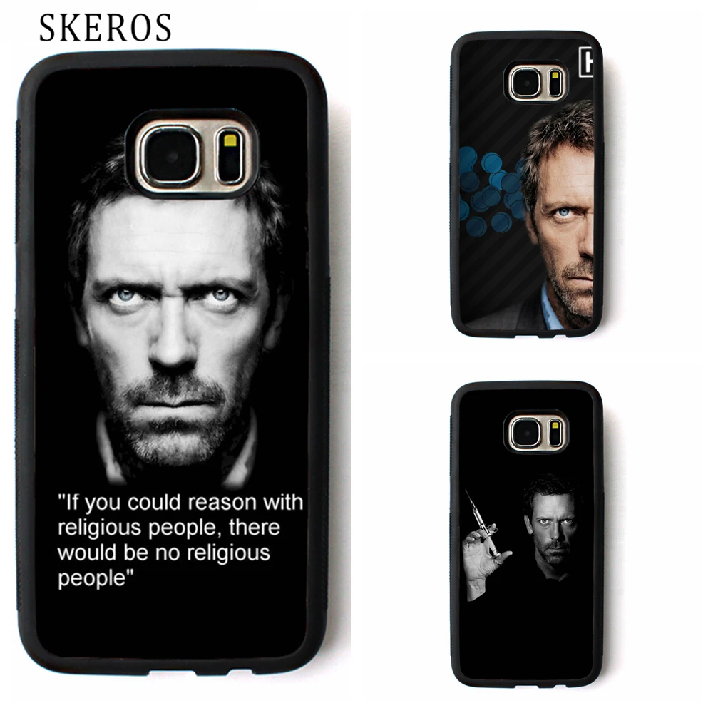 SKEROS Доктор Хаус религия hugh Лори обложка чехол для samsung galaxy S3 S4 S5 S6 S7 S8 край edge Plus Note 3