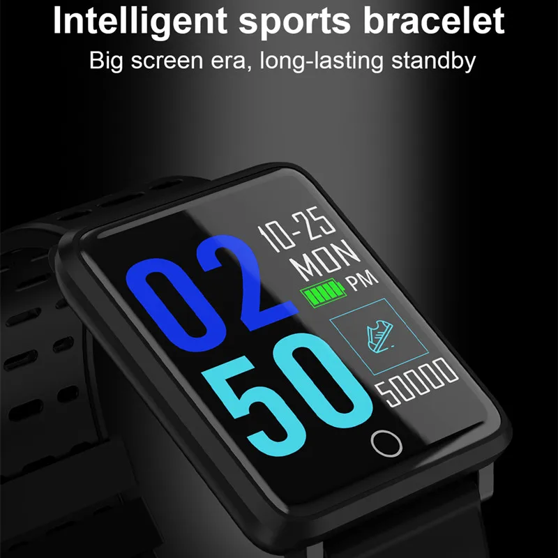 Смарт браслет amyniмало F3 с измерением пульса и кровяного давления IP68