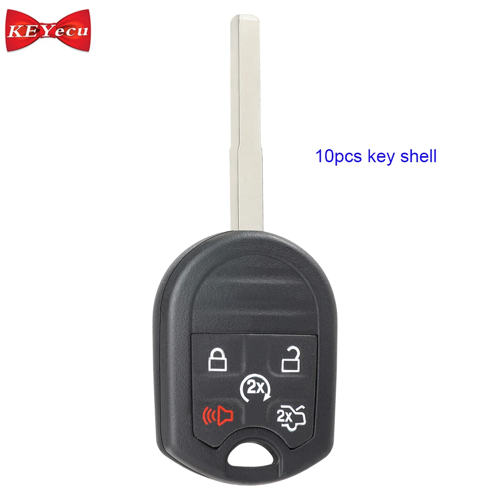 KEYECU 10 шт. для Ford C Max Escape Focus Fiesta Transit Connect чехол дистанционного ключа автомобиля HU101
