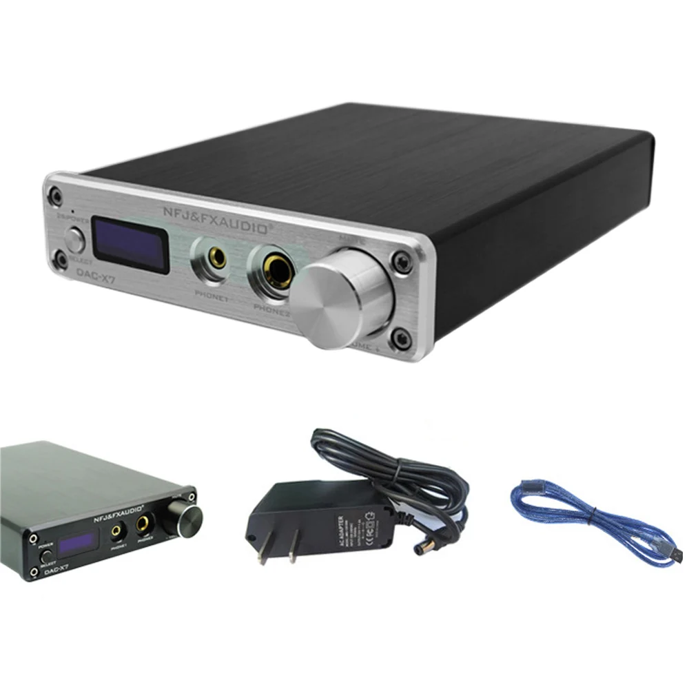 FX Audio DAC X7 декодер для наушников усилитель AK4490EQ ЦАП HiFi Портативный предусилитель