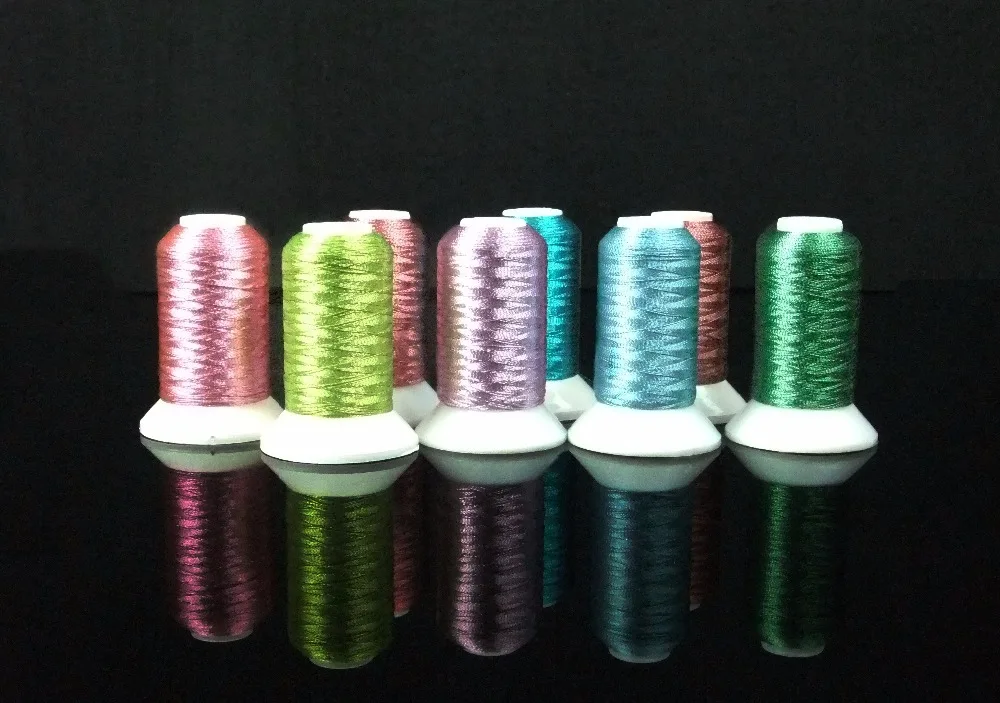 Металлическая Вышивальная нить Simthread высокого качества ярких цветов для