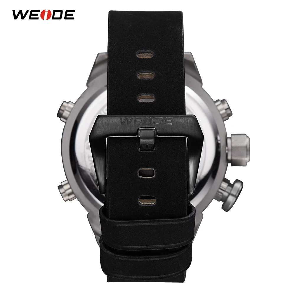 WEIDE спортивные мужские роскошные брендовые Цифровые кварцевые часы с ремешком и Т-образным кожаным ремешком, мужские военные модные наручные часы, Прямая поставка