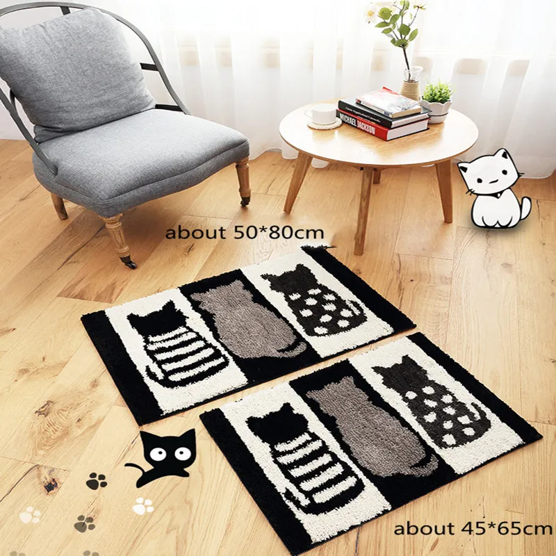 Противоскользящий дверной коврик для ванной комнаты диван напольный фланелевый