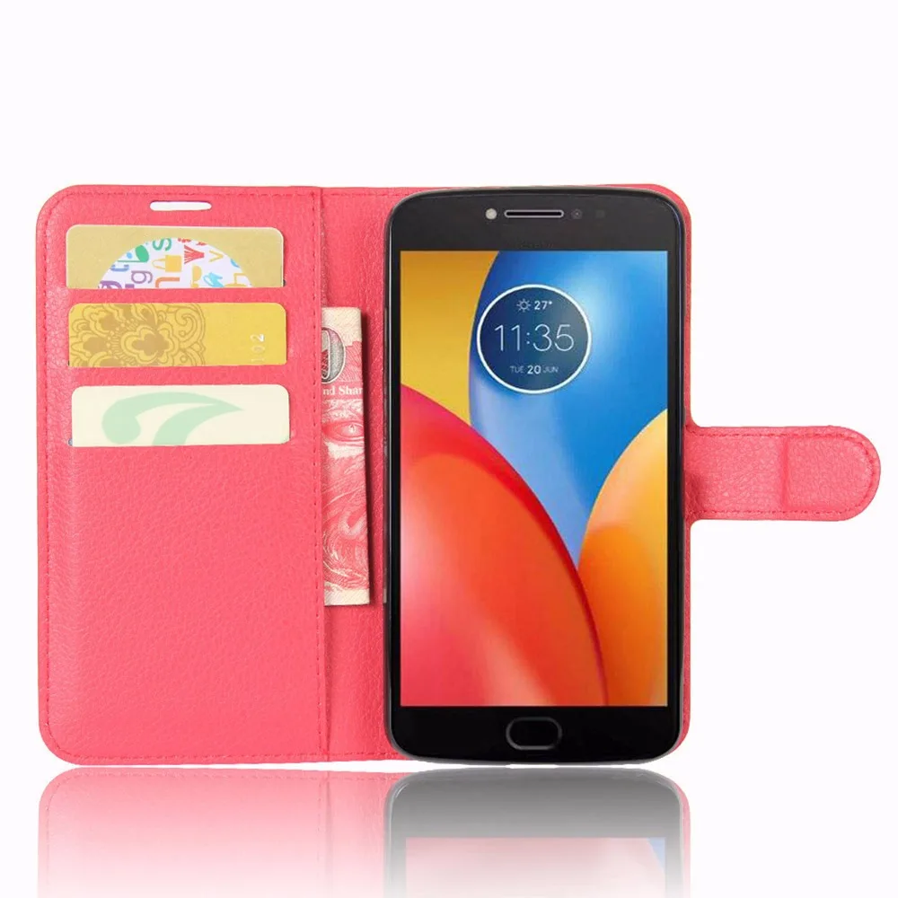 Роскошный кожаный флип чехол для MOTO E4 plus чехлы Plus модные бумажники Motorola moto