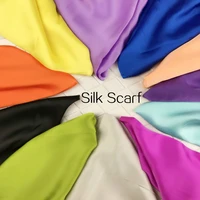 2018new spring autumn women luxury brand scarves solid colors silk scarf plus size 180cm90cm silk shawl hijab scarf 15 colors