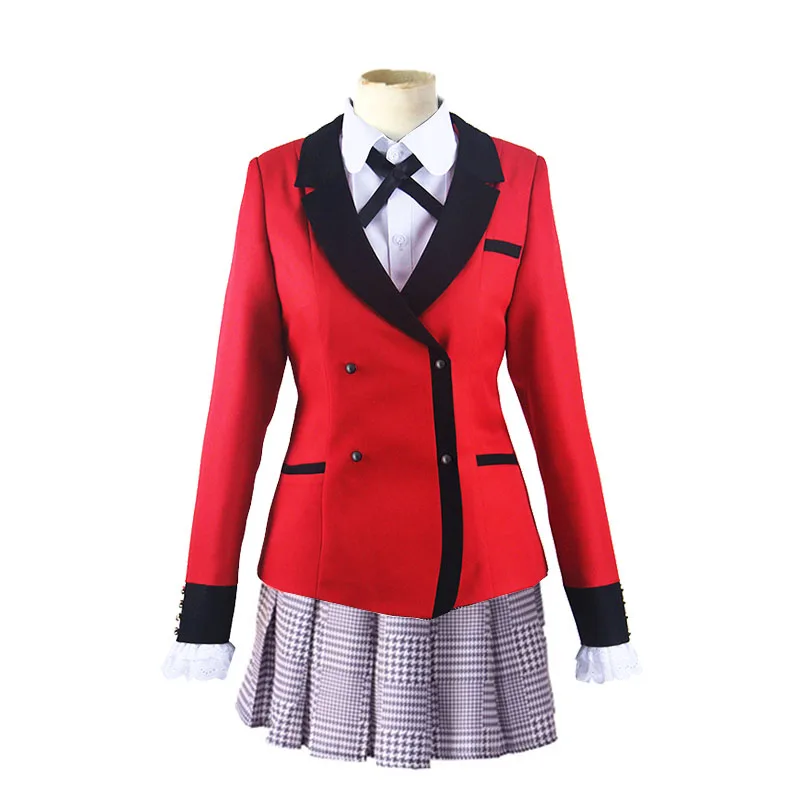 Coshome Kakegurui компульсивный игрок Jabami Yumeko Igarashi Sayaka Косплей Костюмы Школьная форма