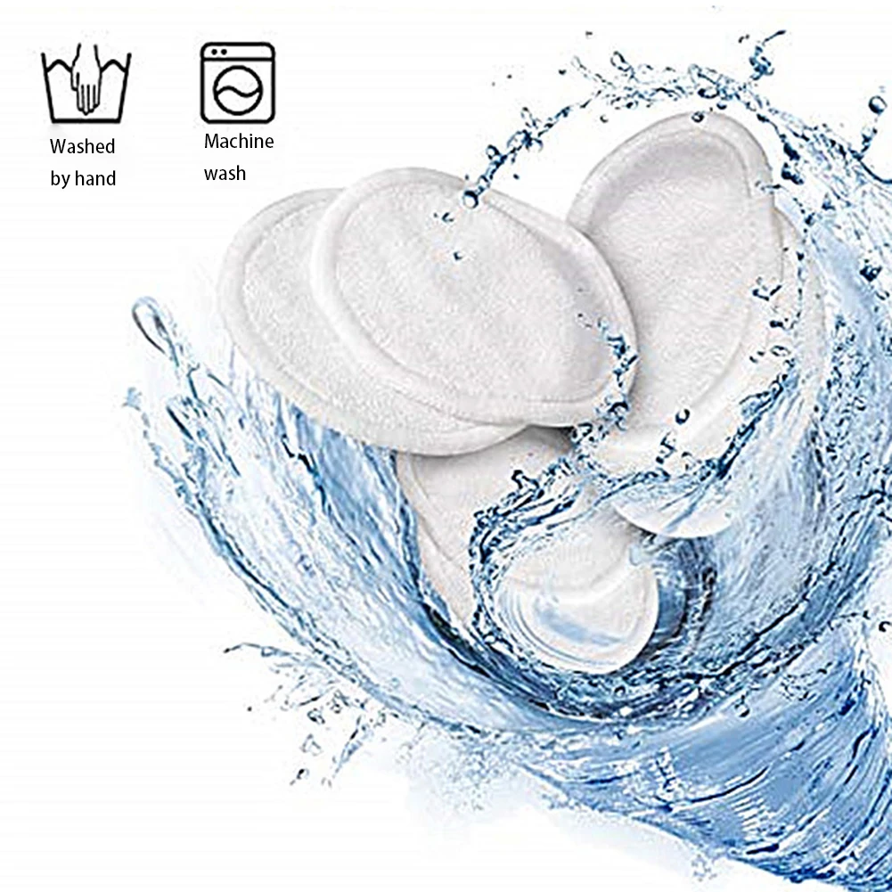 Многоразовые моющиеся ватные салфетки для удаления макияжа 2 слоя бамбукового