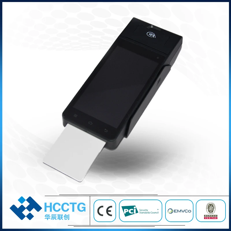 Портативная pos-машина 4G Wifi салфетки карты терминал для считывания штрихкодов с NFC HCC-Z90