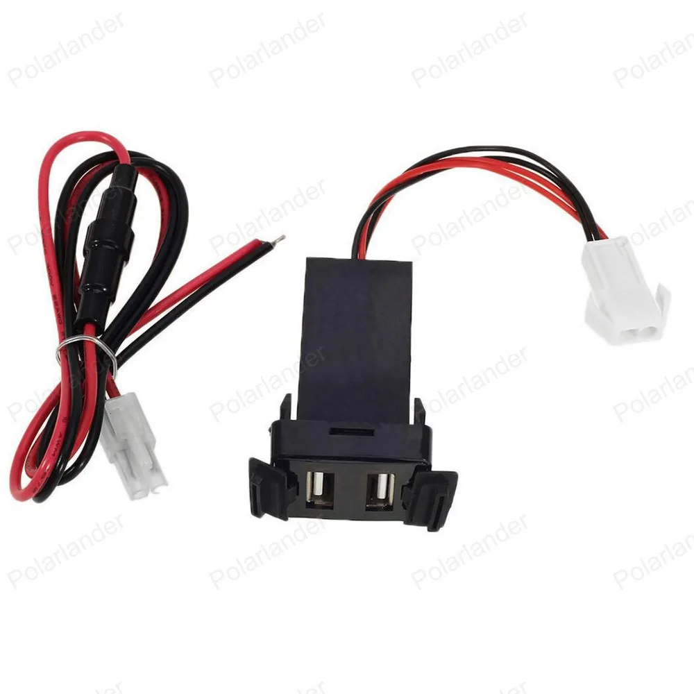 Автомобильное зарядное устройство для Toyota 5V 2.1A с двумя usb-портами автомобильный