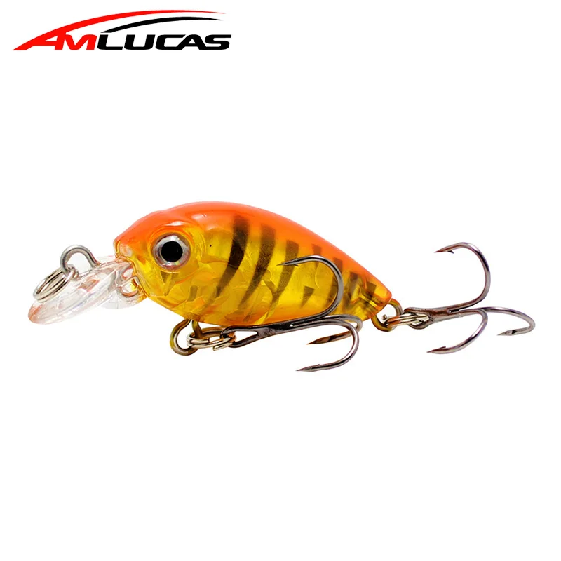 Amlucas 4 5 см 1 г Topwater воблер типа Минноу Рыбная приманка вобблер искусственный