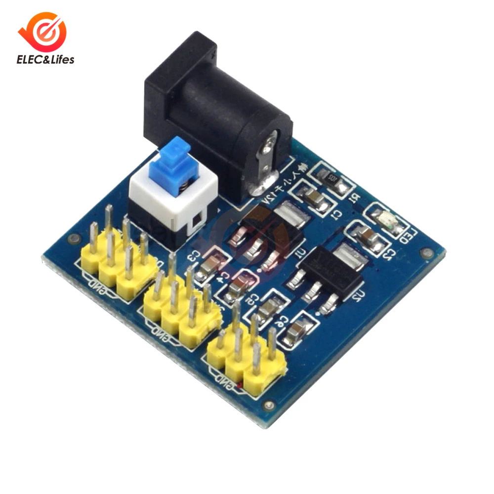 Регулируемый понижающий модуль питания для Arduino от 12 В до 3 5 1 шт. | Строительство и