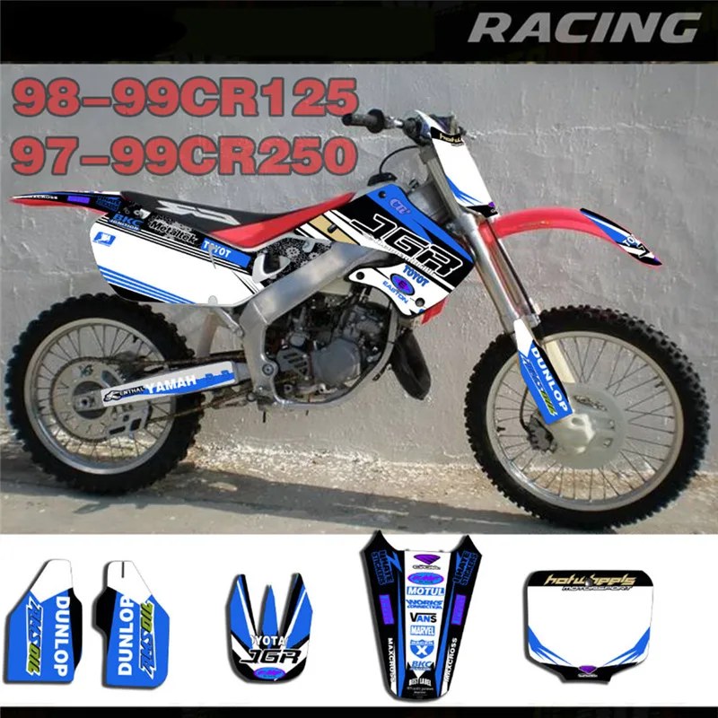 Переводная наклейка графика и фон для Honda CR125 CR250 1997 1998 1999 CR 125 250|Наклейки стикеры| |