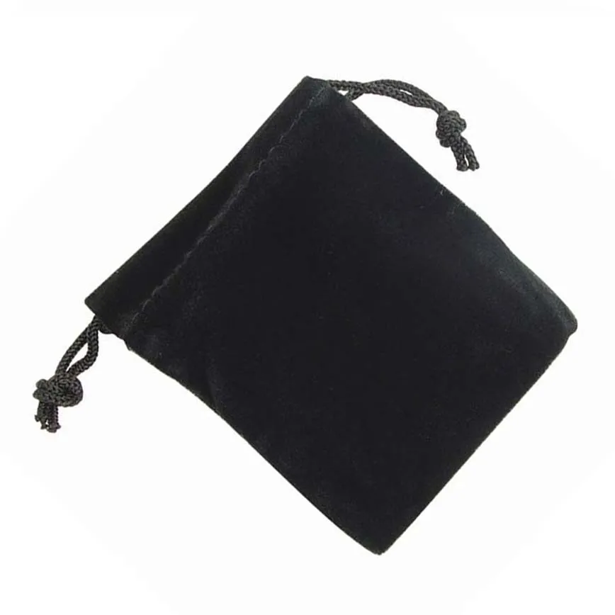 

10 Pcs Stylish Velvet Drawstring Jewelry Pouches/Gift Bags/Pockets-Black