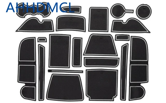 

Car Door Gate Slot Mats Cup Armrest Storage Pad Mat For Ford Kuga 2017 2018 2019