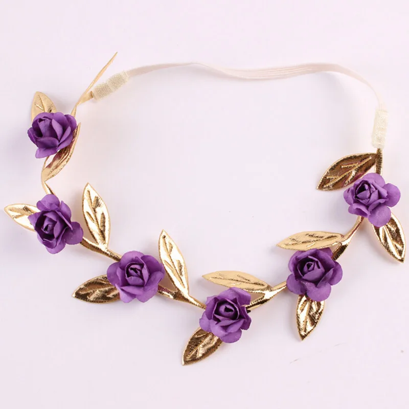 Повязка на голову в стиле бохо для новорожденных цветочный венок с короной