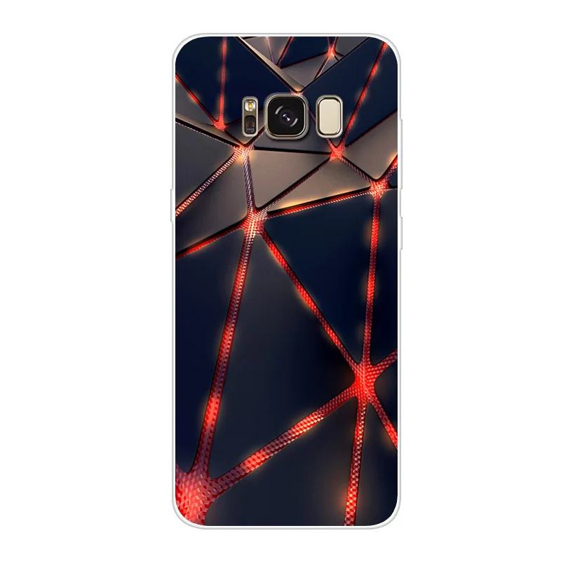 Soft Silicone TPU For Samsung Galaxy S8+ G9550 S8 plus Case Cover cartoon Painted Phone Back Protective Case S8plus G9550 shell