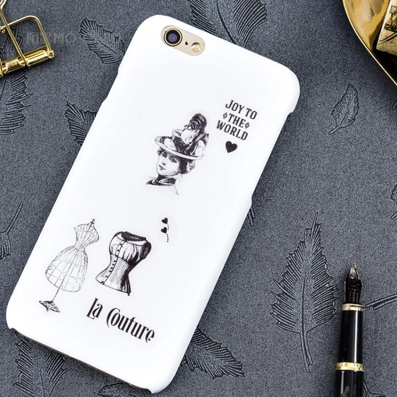 Винтажная металлическая промышленность Канцтовары черный белый городской жизни