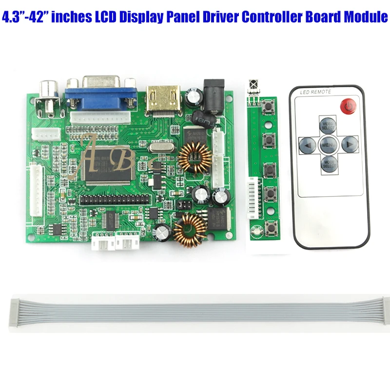 Оптовая продажа 10 шт. плата контроллера HDMI VGA 2AV Audio Video 30P LVDS + комплект удаленного
