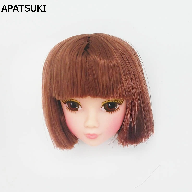 DIY Детская игрушка голова куклы для 11 5 &quotкуклы с коричневыми короткими волосами