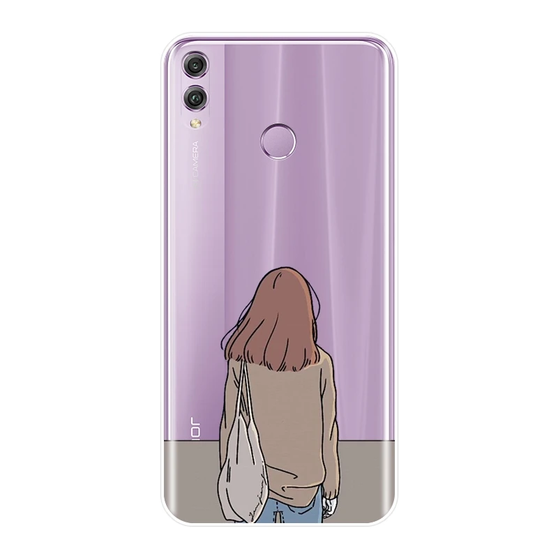 Чехол для телефона Huawei Honor 10 9 8 8X MAX 7 7S 7X 7A 7C Pro мягкий силиконовый мультяшный чехол