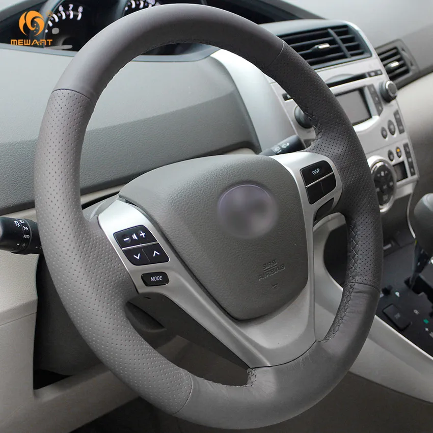 MEWANT черный чехол рулевого колеса автомобиля из искусственной кожи для Toyota Verso EZ