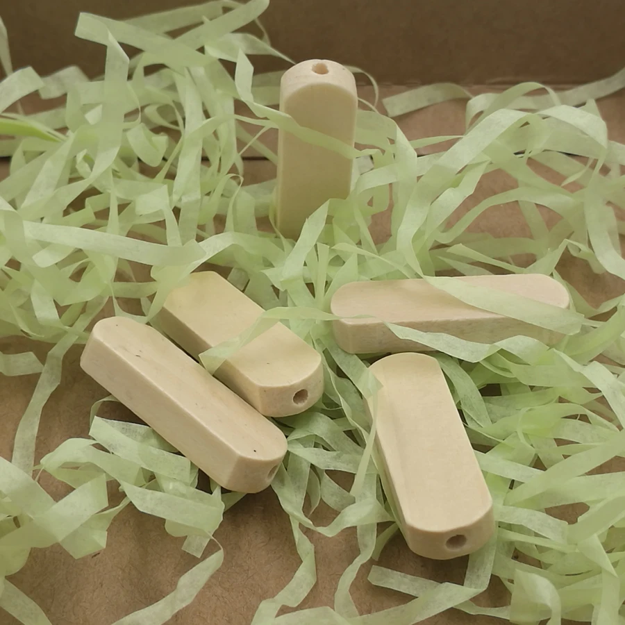

100 x 30mm natural wooden beads long jar shaped bead wood bar beading straight hole DIY jewelry finding accessory EA20-1